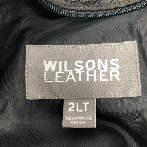 Wilsons Leather Jacket Size 2LT